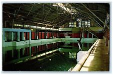 1964 World Famous Evans Plunge Interior Pool Hot Springs South Dakota Postcard picture
