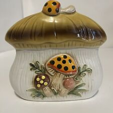 Vintage 1978 Merry Mushroom Sears Roebuck Ceramic Kitchen Napkin Holder JAPAN picture
