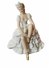 Vintage Wallendorf 1764 Lady Ballerina Dancer Fine Porcelain Bisque Figurine EUC picture