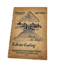 1924 HIGGINS NUT PRODUCTS Advertising Cookbook  Higgins Mfg. Co. Providence, RI picture