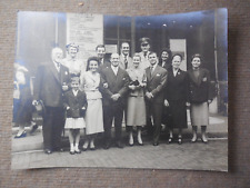 Vintage c1960s French B/W Group Street Photo picture