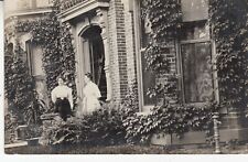 Vintage 1909 RPPC Real Photo Postcard Older Women at House w/ Ivy / California  picture