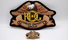 Vintage Harley-Davidson Harley Owners Group 1983 HOG Patch and Pin Set picture