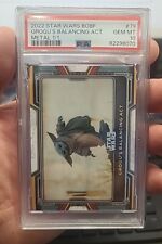 2022 Star Wars The Book of Boba fett Metal 1/1 Grogu's Balancing Act PSA 10 picture