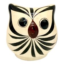 Tomala Mexican Pottery Small Owl Signed Mex 2.25 Inches Paperweight Figurine picture