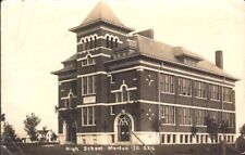 1909  MORTON   IL Illinois   High SCHOOL     Real Photo RPPC Postcard picture