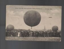 International Balloon Race October 1908 Original German Postcard picture