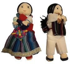 Vintage Mexican South American Folk Art Cloth Dolls 9