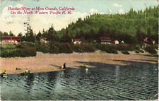 1915 Russian River Mesa Grande California Northwestern Pacific Railroad Postcard picture