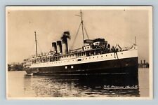 RPPC SS Princess Charlotte Steamship Real Photo Vintage Souvenir Postcard picture