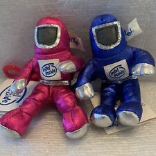 Intel MMX Chip Clean Suit Plush Metalic Blue Pink  2 W Tags  Back Pack Clip On picture