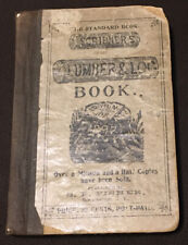 Rare 1897 Antique SCRIBNER'S LUMBER & LOG BOOK Ship Boat Builders Saw Mill picture
