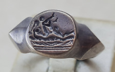 Erotic ring Roman Style Handmade Bronze Ancient Vintage Antique Look picture