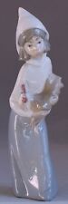 Lladro Glazed Porcelain Girl with Rooster tiny flaw picture