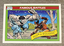 Hulk vs Wolverine 1990 Marvel Comics Universe Series 1 Battles #113 *113e* picture