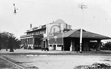 Santa Fe Railroad Train Station Depot Bakersfield California CA Reprint Postcard picture