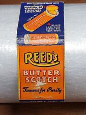 Matchbook Cover - Reed's butter Scotch  Paloops for safety orig flexible handle picture
