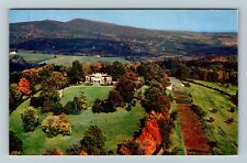 Charlottesville VA-Virginia Monticello Thomas Jefferson Aerial Vintage Postcard picture