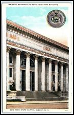 Postcard Entrance State Educaiton Building State Capitol Albany NY P39 picture