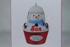Hallmark 'Son' Snow Boy In Cupcake 2023 Ornament New In Box picture