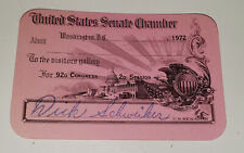 US SENATE CHAMBER CARD VINTAGE 1972 SENATOR RICHARD DICK SCHWEIKER UNITED STATES picture