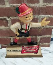 Vintage Old German Hey Herman Beer Statue Bar Back Display Man Cave Sign picture