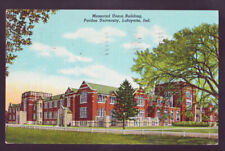 Lafayette INDIANA IN 1949 Purdue University Memorial Union Building Postcard picture