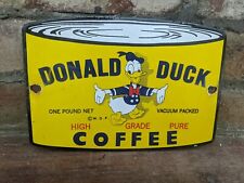 VINTAGE DUCK COFFEE CAN PORCELAIN SIGN 8