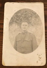 AEF Doughboy WWI Rppc Soldier Army 1900's Postcard picture