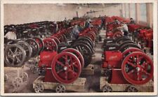 Vintage 1910s Advertising Postcard ECONOMY ENGINES Factory Floor View / Unused picture