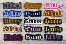 PERSONALISED NAME EMBROIDERED FELT PATCH BADGE SEW ON IRON ON KIDS FASHION  picture