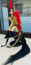 New Pickelhaube Napoleon Helmet With Long Golden, Black Brass French Cuirassier picture