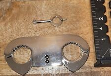 Vintage Jay-Pee Special Police Troops Handcuffs Hand Finger Cuffs with key picture