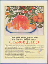 Vintage 1927 JELL-O Orange Dessert Kitchen Décor Marion Powers Art 20's Print Ad picture