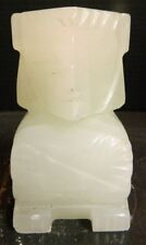 Vintage South American Deity Totem White Alabaster Figurine 5.5