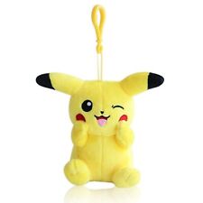 Pokemon Winking Pikachu Authentic Plush Doll 5 Inch Keychain Keyring Gift Ideas picture