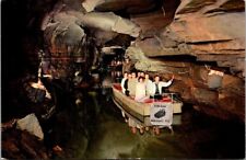 Underground Boating Howes Caverns New York Vintage Chrome Postcard B24 picture