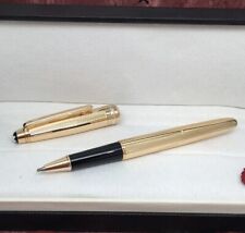 Luxury 163 Metal Series Grid Gold Color 0.7mm Rollerball Pen NO BOX picture
