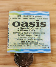 OASIS TICKET STUB STICKER Concert OASIS Sticker 1994 Manchester England picture