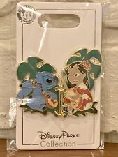Lilo And Stitch Two Piece Heart Pin With Palm Trees  picture