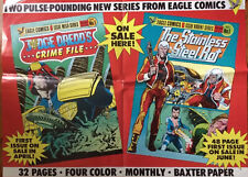 Vtg 1985 Judge Dredd The Stainless Steel Rat Promo Comic Poster picture