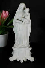 antique french bisque porcelain madonna figurine statue  picture