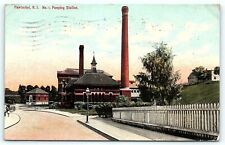 Postcard RI Pawtucket 1910 View Pumping Station Number 1 A32 picture