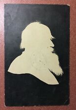 Silhouette of Leo TOLSTOY by Elizabeth BEM. RARE Tsarist Russia postcard 1911📖 picture