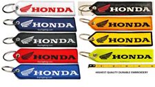 Honda Motorcycle ATV SXS Outboard Double Sided Embroidered Keychain Key Tag FOB  picture
