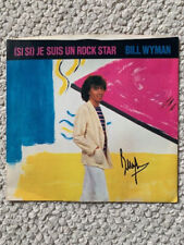 BILL WYMAN HAND SIGNED VINTAGE 7 INCH RECORD        ROLLING STONES        JSA picture