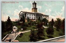 1907 State Capitol Nashville Tennessee TN Ground And Trees View Posted Postcard picture