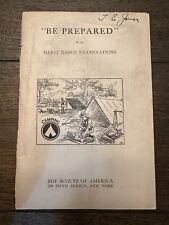 Merit Badge Pamphlet White Cover Type 1  CAMPING Copyright 1919 early RARE picture