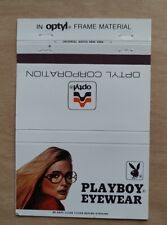 Playboy Eyewear 40 Strike Matchbook Cover Optyl Corporation Bunny Logo Model picture