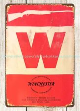 1958 Winchester Rifles Shotgun Firearm metal tin sign poster office restaurant picture